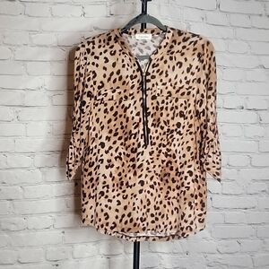 Calvin Klein blouse animal print sz med